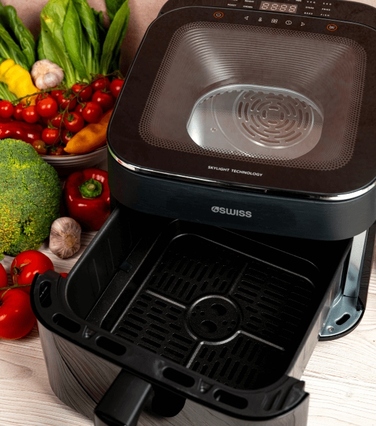 Аерофритюрниця 4Swiss ABB-025 SkylightView 1700 Вт, 6,5 л, з вікном