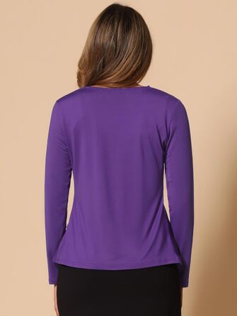 Allegra K Кардиган жіночий, трикотажний, темно-фіолетовий, розмір M