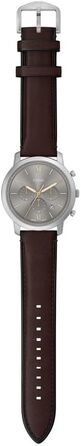 Годинник чоловічий Fossil Neutra Chronograph, кварцовий, шкіряний ремінець (коричневий/срібний)