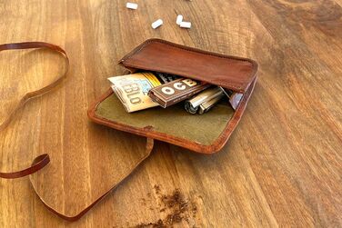 Gusti Drehertasche Leather - Bradley Tobacco Pouch Utility Pouch Battery Pouch Brown Leather...