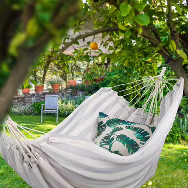 Relaxdays XXL Cotton Hammock