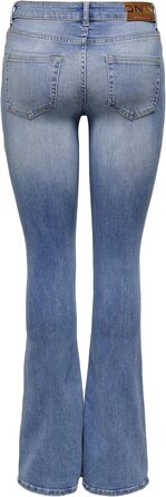 Джинси жіночі Only Onlblush Mid Flared Denim Tai021 Noos світло-блакитні, розмір XXS/34L