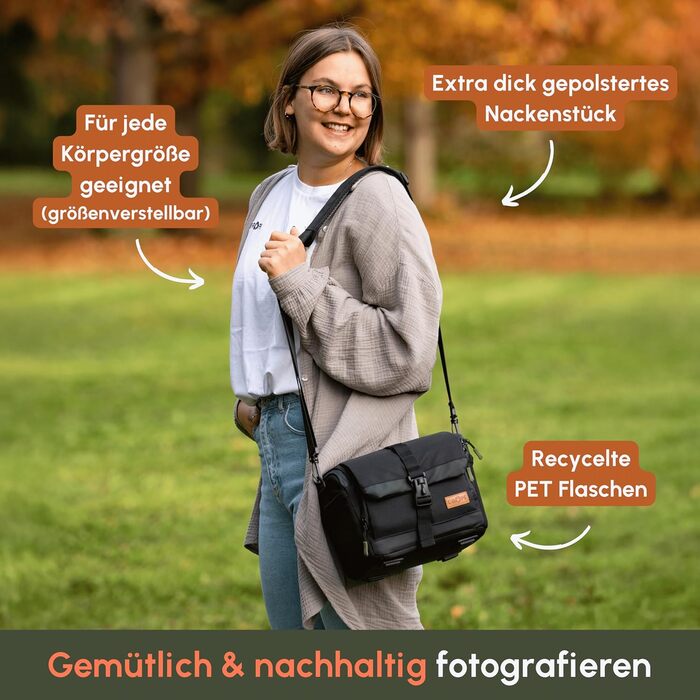 Водонепроникна сумка-чохол C-Rope для камери та фотообладнання, розмір M | Замість рюкзака