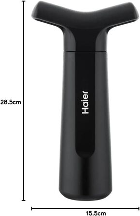 Електричний відкривач пляшок Haier з нержавіючої сталі, набір аксесуарів для вина: декантер, вакуумний корок, різак для фольги, USB-зарядний пристрій