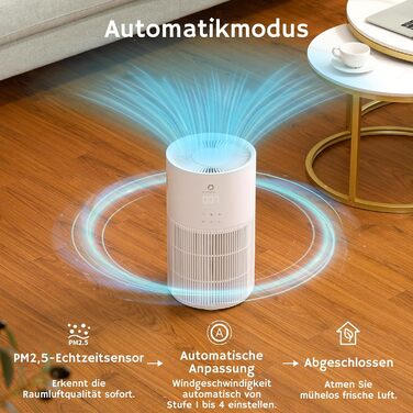 Повітряочищувач та зволожувач Airthereal AEH300: 2-в-1, до 125 м², 3-ступенева фільтрація, індикатор якості повітря, нічний режим, автоматичне зволоження