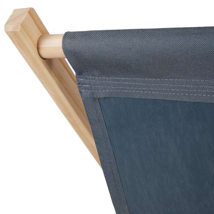Relaxdays Folding Wooden Lounge Chair