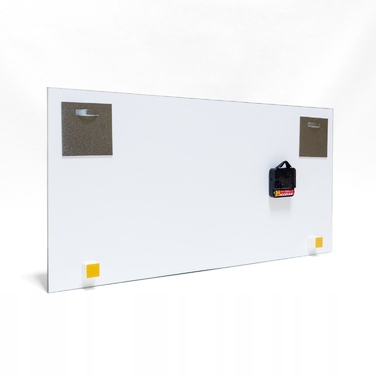 Скляний настінний годинник у вітальню 