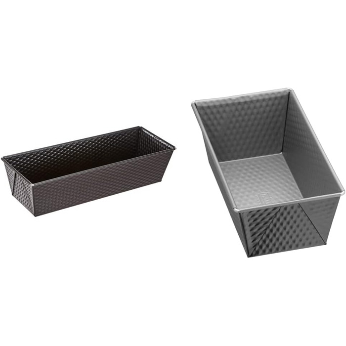 ORIGINAL KAISER Classic Loaf Pan 30 x 11 x 8 cm & Inspiration Mini Loaf Pan 20 cm, small cake pan, small coated baking pan, small King's cake pan for 1/2 recipe portion
