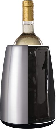 Vacu Vin 3649360 Active Wine Cooler Elegant, Stainless Steel, 208(h) x 155(dia)mm.