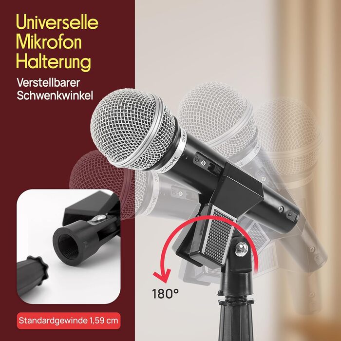 Підставка для мікрофона Pyle – універсальна, регульована (85-153 см)