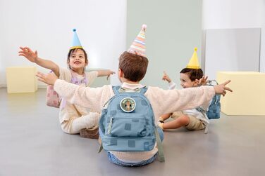 Дитячий рюкзак LÄSSIG з нагрудним ременем, 6,5L, від 3 років (Блакитний)