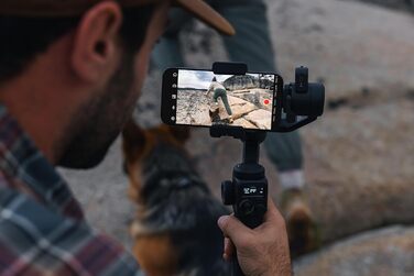 GoPro Fluid Pro AI: 3-осьовий стабілізатор-гіроскоп для GoPro та смартфонів, відстеження об'єкта, підсвічування, бездромове керування камерою, портативний, для Vlogging, 360° обертання, зарядка пристроїв