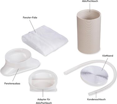 Мобільний кондиціонер MEDION E701 (7000 BTU) з виносним шлангом - 3в1 (охолодження, осушення, вентиляція), до 25м², з пультом керування, MD 37730