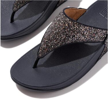 Шльопанці жіночі FitFlop Lulu Glitter Midnight Navy Mix, 43 EU - зручні з підтримкою склепіння стопи