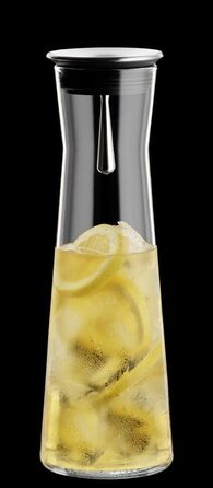 Bohemia Cristal 093 006 103 SIMAX Carafe approx. 1100 ml made of heat-resistant borosilicate glass with a practical stainless steel spout 