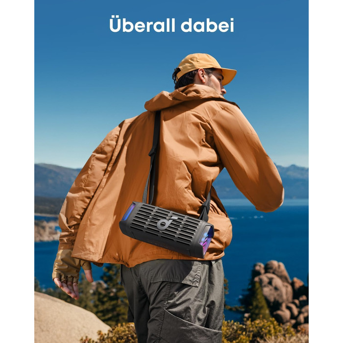 Soundcore Boom 3i by Anker: Водонепроникна Bluetooth колонка 50W, IP68, BassUp 2.0, 16 год, з підсвіткою та TWS