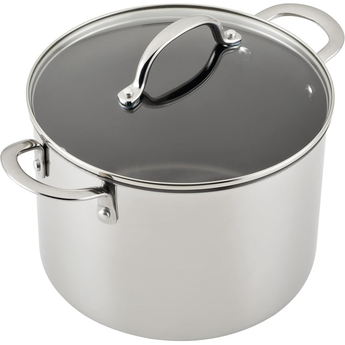 Набір посуду Farberware Millennium: каструлі та сковорідки з нержавіючої сталі з антипригарним покриттям (10 предметів)