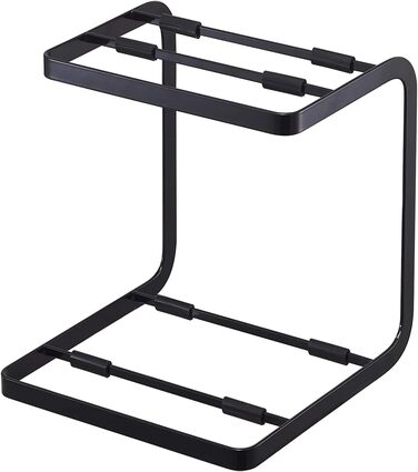 YAMAZAKI Pot Lid Holder, Steel, Black, One Size