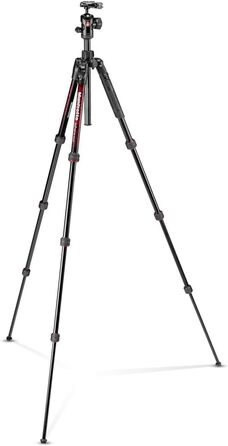 Алюмінієвий штатив Manfrotto Advanced Tripod з кулястою головкою (Twist Locks, червоний)
