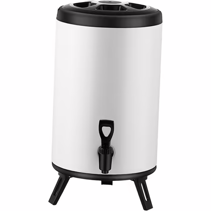 Insulated beverage dispenser, insulated tank, tea dispenser, milk dispenser for commercial use, 12l