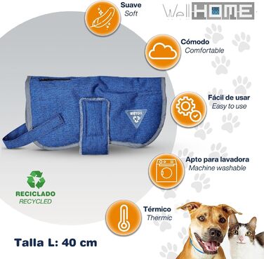 UNITED COLORS OF BENETTON. Pets - Dog bed, ergonomic bed, for medium-sized dogs, made of polyester, machine washable, size M, (grey, 90 cm)