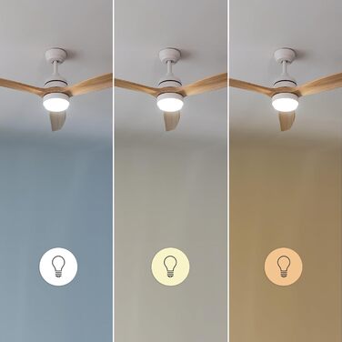 Стельовий вентилятор Cecotec EnergySilence Aero 5275 DarkWood з LED підсвіткою та пультом, 52 дюйми, DC мотор, режим зима/літо, регульована висота, 40W