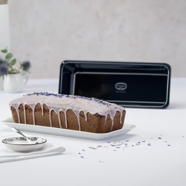 Dr. Oetker Casserole/Bread/Cake Pan, 30 cm Baking - Lovely Enamel, robust, with scratch-resistant enamel sealing, for juicy cakes and hearty breads, Quantity: 1 piece, Color: blue
