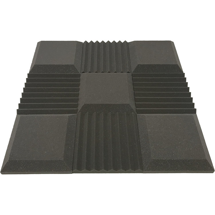 Акустичні шумопоглинаючі панелі Studio-Dämmplatten від Advanced Acoustics, пінополіуретан, 30.5 см, NRC 0.80 (1.48 кв.м), 16 шт.