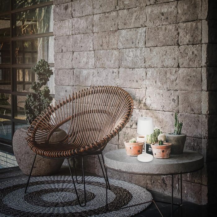 LED лампа BRILONER бездротова, диммерна настільна лампа з USB-C, для дому та кемпінгу, Ø105x260 mm