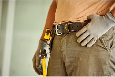 Чоловічий шкіряний ремінь STANLEY STST1-80119 - темно-коричневий, багатоколірний