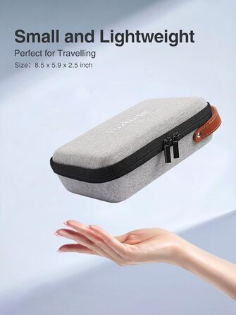 Органайзер для кабелів Luxtude: кейс для подорожей, захисний чохол для зарядних пристроїв, Powerbank, жорстких дисків (сірий)
