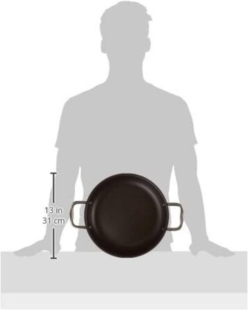 Cuisinart Chef's Classic Crepe Pan, 25.4 cm, Hard-Anodized, Black, 623-24 (Pan for everyday use)