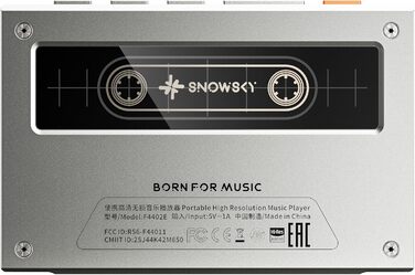 FiiO Echo Retro Hi-Res ЦАП-плеєр для аудіо, Bluetooth, 4.4мм, Кольоровий екран, Портативний DAP (Помаранчевий/Вечірній червоний у зигзаг)
