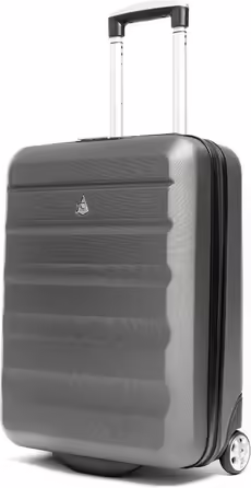 Aerolite 55x40x20cm Lufthansa, Eurowings, TUI, SunExpress, Condor, Ryanair Priority 2-wheel hard-shell carry-on luggage, hand luggage, hand luggage suitcase, cabin trolley, trolley suitcase 55x40x20 Grey