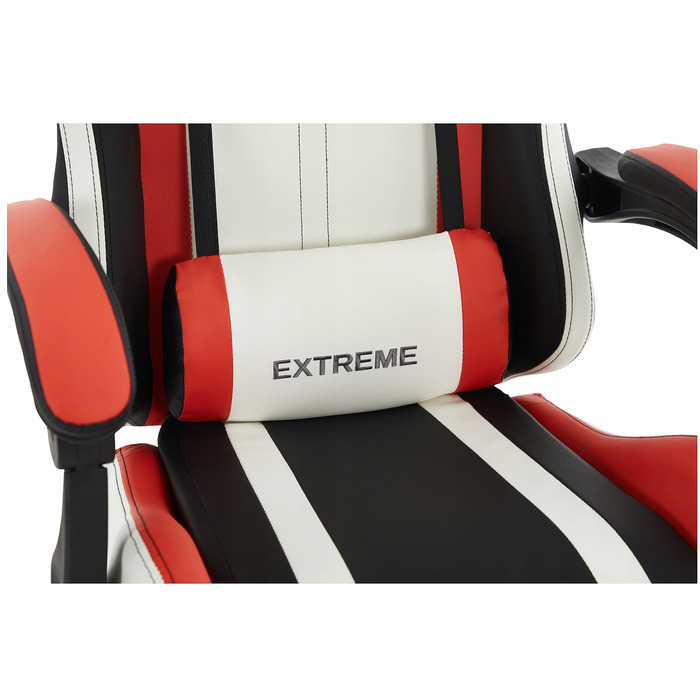 Ігрове крісло EXTREME R1, штучна шкіра, чорно-біле