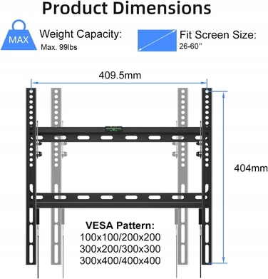 Потужний поворотний кронштейн для телевізора Suptek MT4204