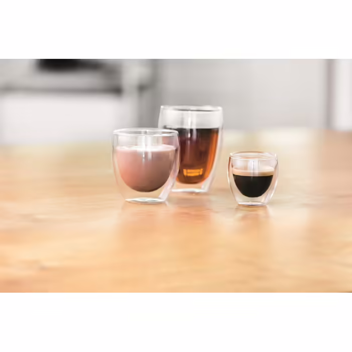 Bodum 4557-10-12 Pavina Glass Set, Double-Walled, Insulated, 6 Pieces (1 Pack), Transparent