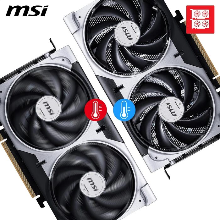 Відеокарта MSI GeForce RTX 5060 VENTUS 2X OC 8GB GDDR7, PCIe 5.0