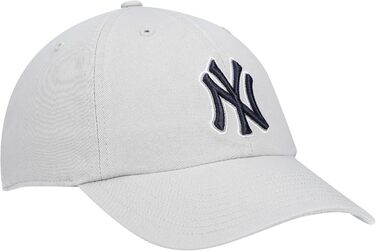 Кепка бейсболка New York Yankees Clean Up MLB регульована, сіро-темно-синя, універсальний розмір