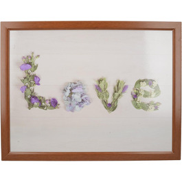 CREATIVE TOPS Everyday Use at Home Cushioned Beanbag Knee Table with 'Floral Love' Decorative Print, 44 x 34 cm (44.5 x 34.3 cm), MDF, Cream/Green, 43.8 x 33.8 x 9.5 cm