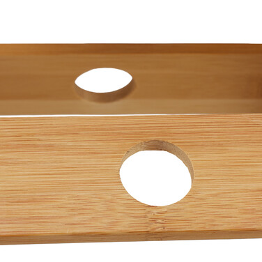 Relaxdays Folding Bamboo Stool