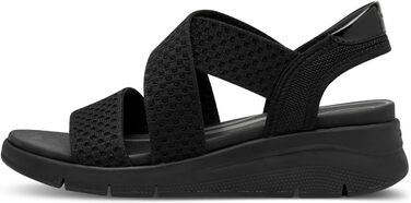 Босоніжки жіночі Tamaris 8-88724-44 Wide Fit 37 EU чорні, широка колодка