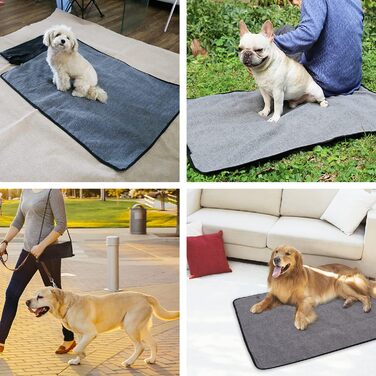 Зручна водонепроникна ковдра для тварин, 100 x 70 см - ідеальна для кемпінгу, подорожей та дому. Підходить для собак та котів. Має кишеньку.