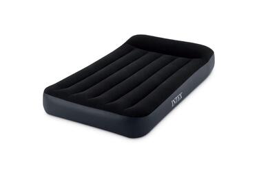 Матрац надувний Intex Dura Beam Pillow Rest King 182x203x25 см, чорний. Без насоса, Fiber Tech