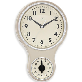 Acctim Kitchen Kitchen Timer, Plastic, Cream-Colored, Single Pack