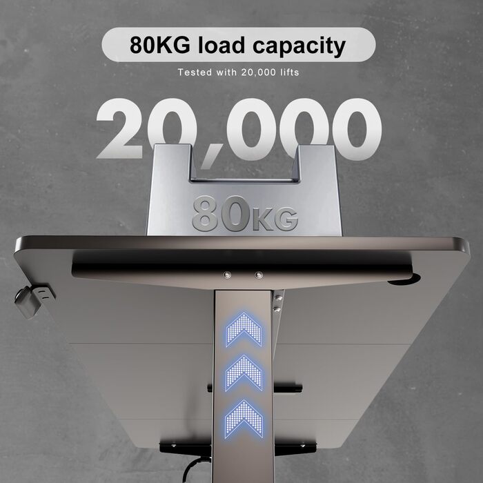 Електричний регульований стіл Devoko 140x60 см з кабель-каналом, ергономічний комп'ютерний стіл з пам'яттю висоти, стіл для роботи стоячи й сидячи (Клен)