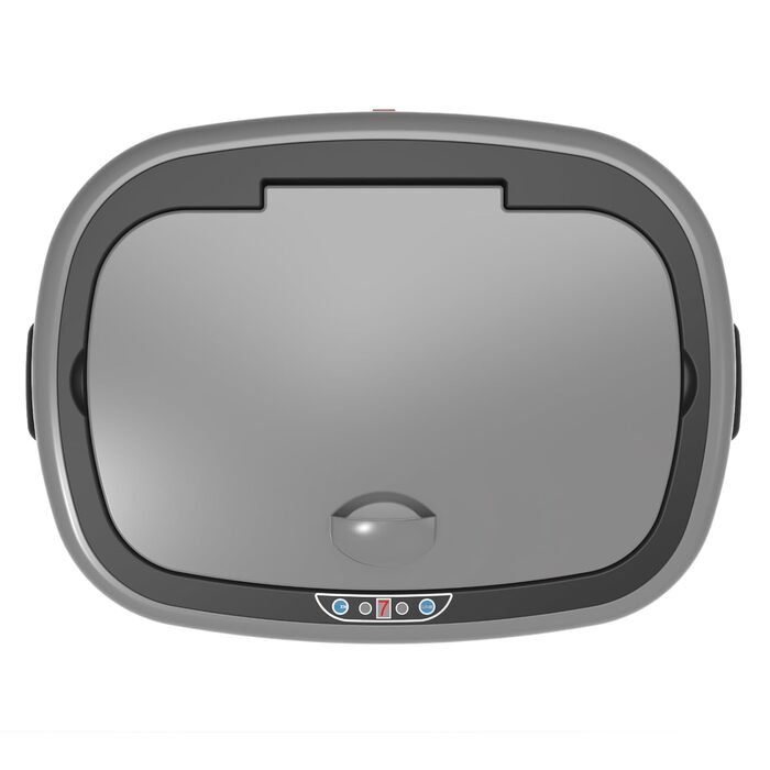 Сміттєвий бак сенсорний SVITA Sensor-Mülleimer 58л сталевий сірий для кухні, електричний