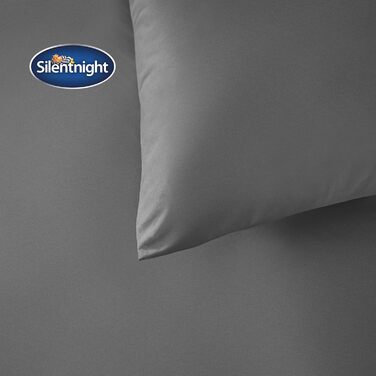 Комплект постільної білизни Silentnight Superweiches: м'який, комфортний, стильний (для двоспального ліжка, антрацит)