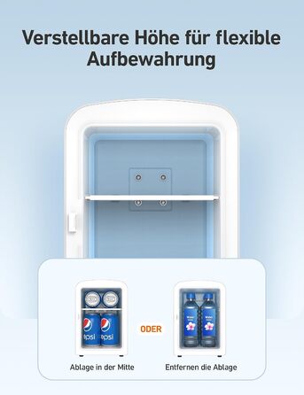 Міні-холодильник AstroAI, 4 літри, 6 банок, для авто, офісу, кімнати, косметики, 220V/12V, чорний