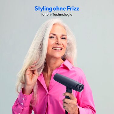 MEDION Haarföhn з іонізацією та дифузором HD2: потужний, тихий, з іонізацією, 1500 Вт, чорний